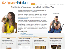 Tablet Screenshot of efficientdrinker.com